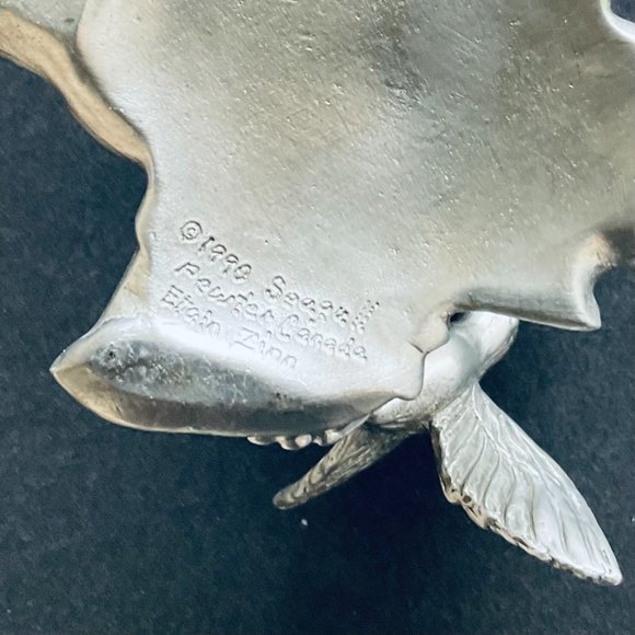 SEAGULL PEWTER CANADA Single Hummingbird Candlestick Holder EUC - Picture 6 of 9